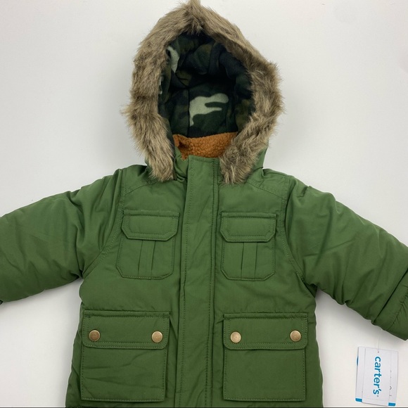 Carter’s Baby Boys Hooded Parka Jacket/Coat NWT - Picture 2 of 8